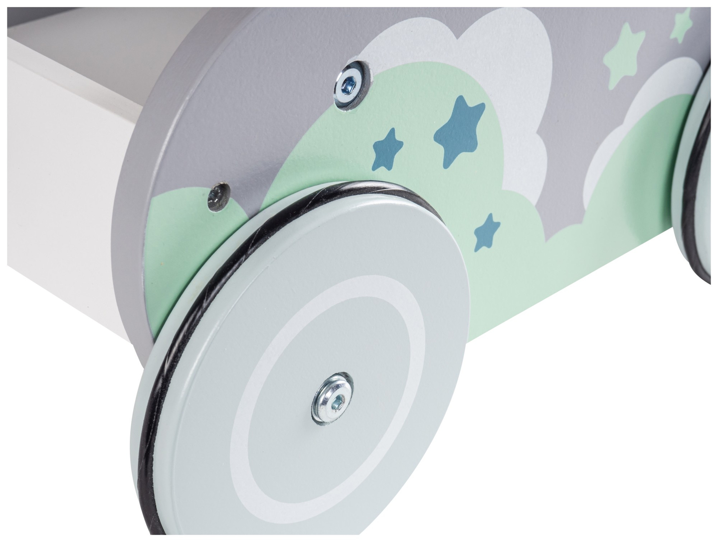 Dobranocka - drvena kolica, hodalica na guralicu