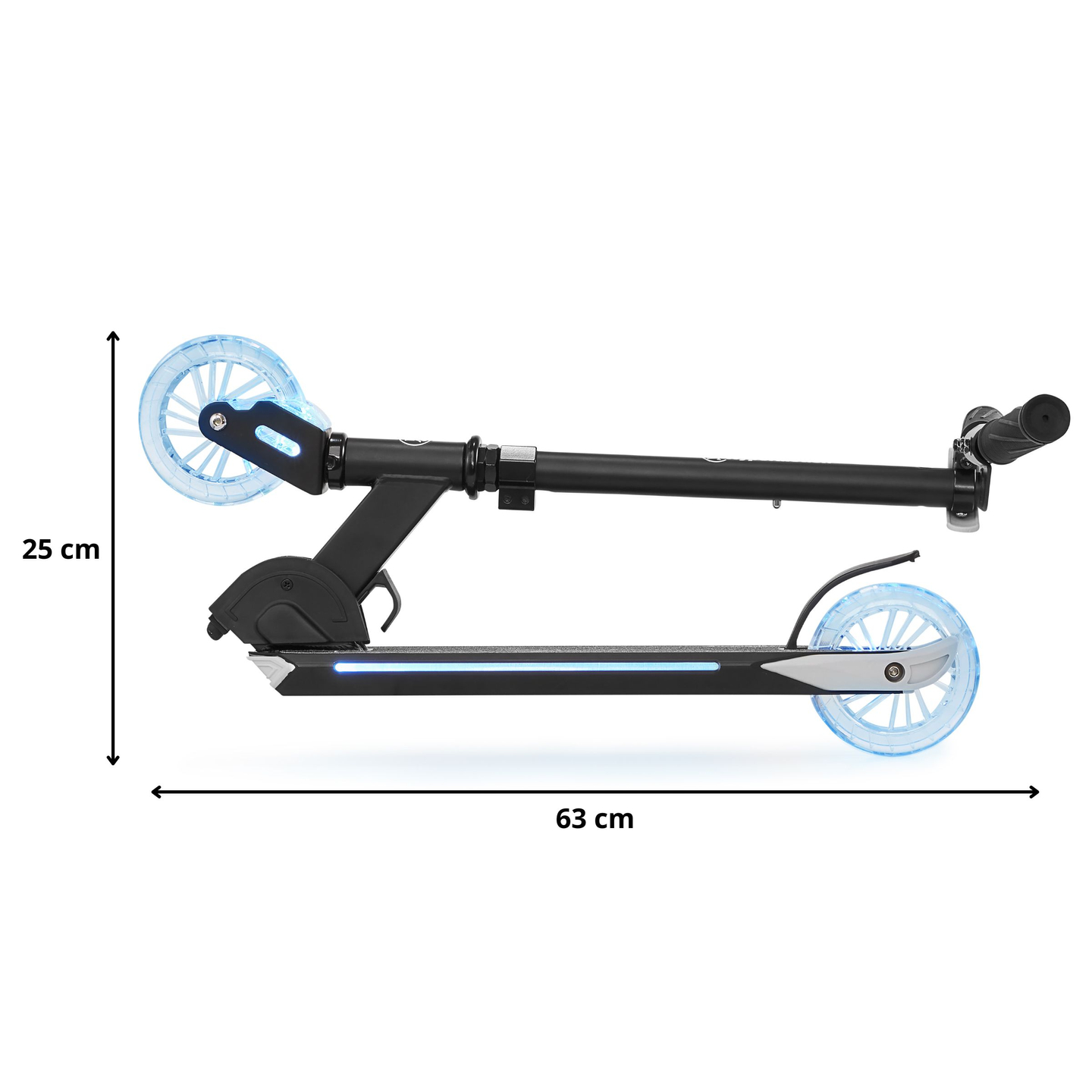 Skuter na dva kotača sa LED rasvjetom, sklopivi - Hypermotion Ice Flash