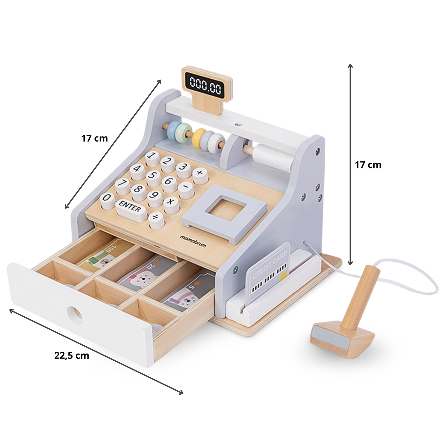 Drvena kasa s priborom