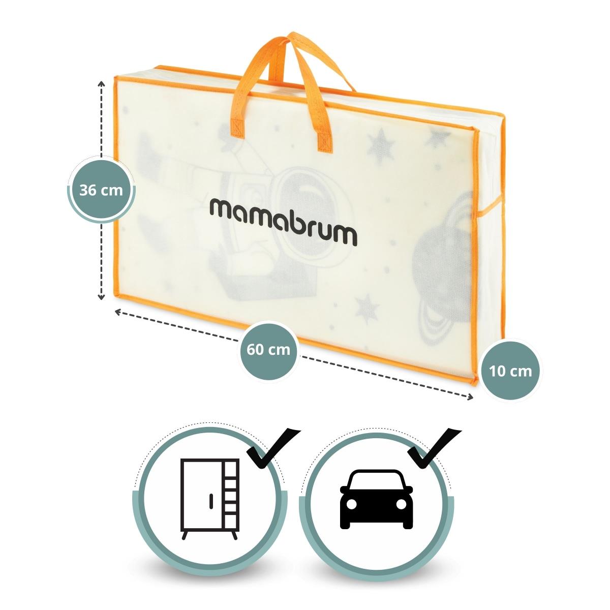 Dvostrani sklopivi pjenasti podmetač 180 x 120 x 1 cm - prostor/geometrijski trokuti