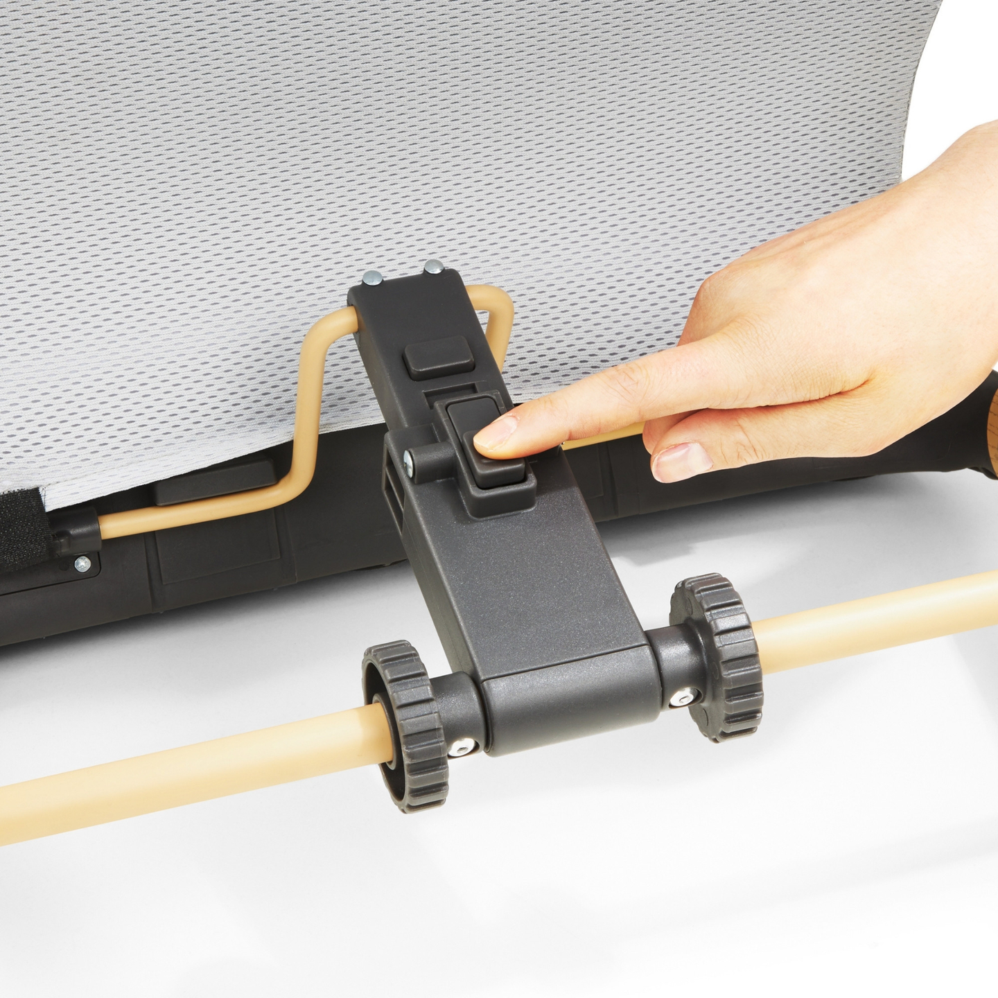 Stolica za ljuljanje 2 u 1 s umetkom Moby-System LILY – siva