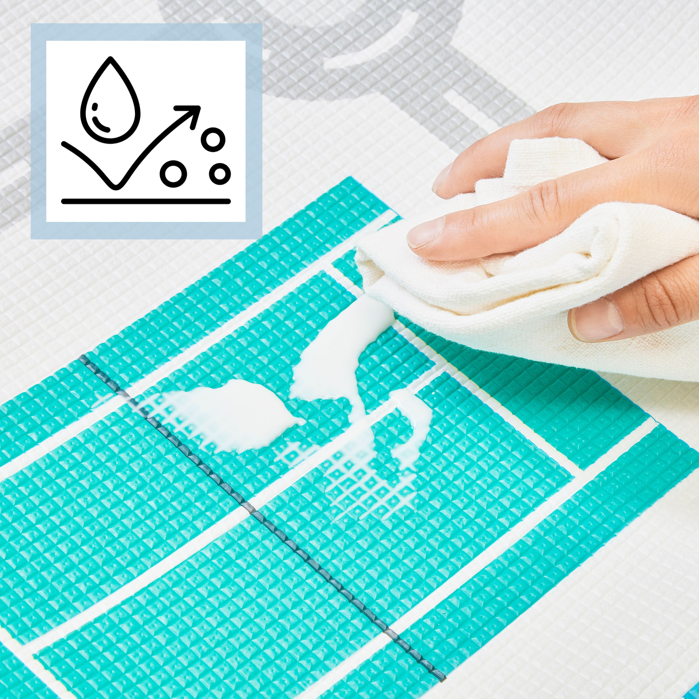 Dvostrana pjenasta prostirka - zemlja bajki / grad - 180x120x0,5cm