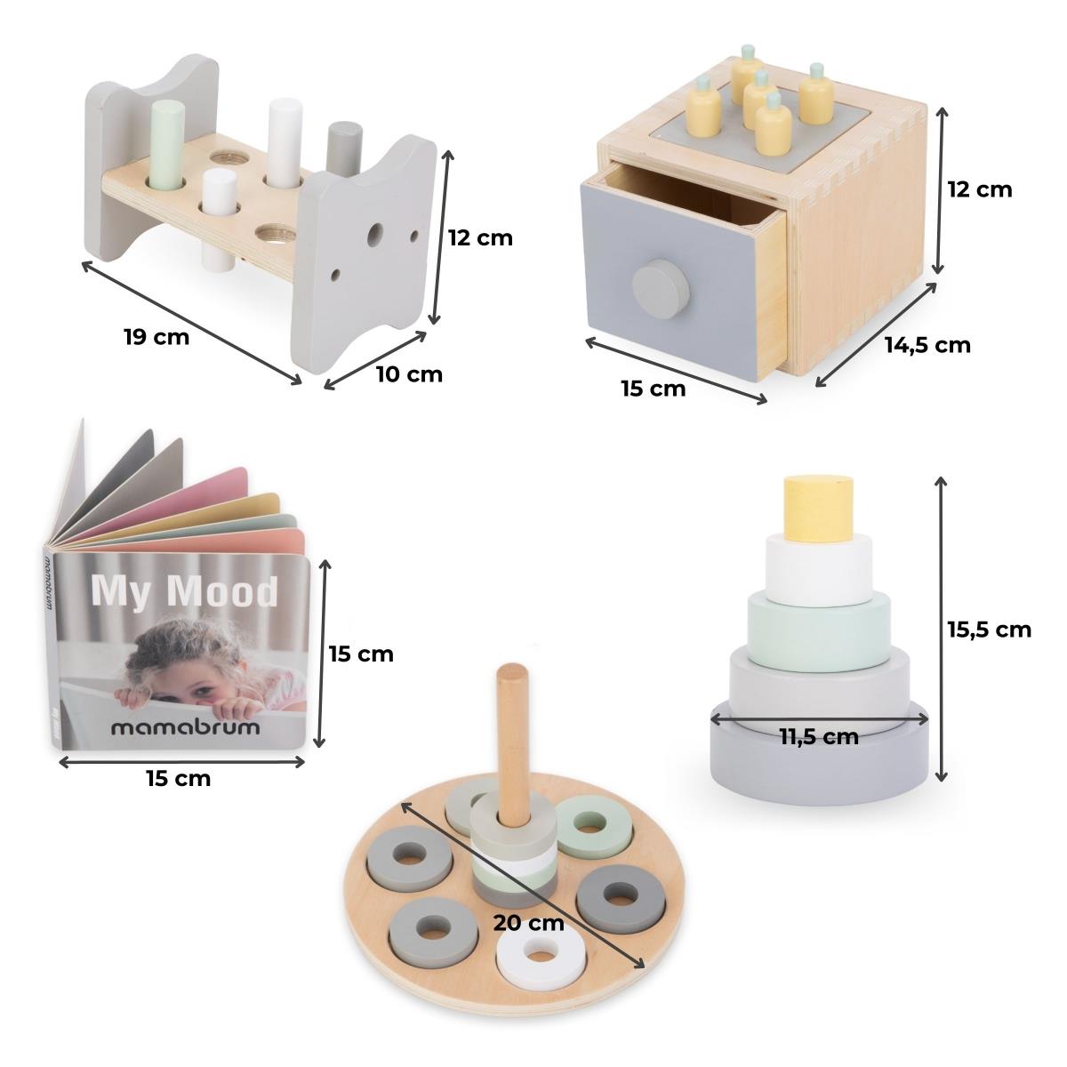 Montessori edukativna kutija za malu djecu - 6 igračaka