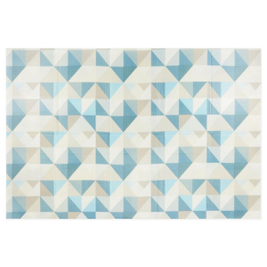 Dvostrani sklopivi pjenasti podmetač 180 x 120 x 1 cm - prostor/geometrijski trokuti