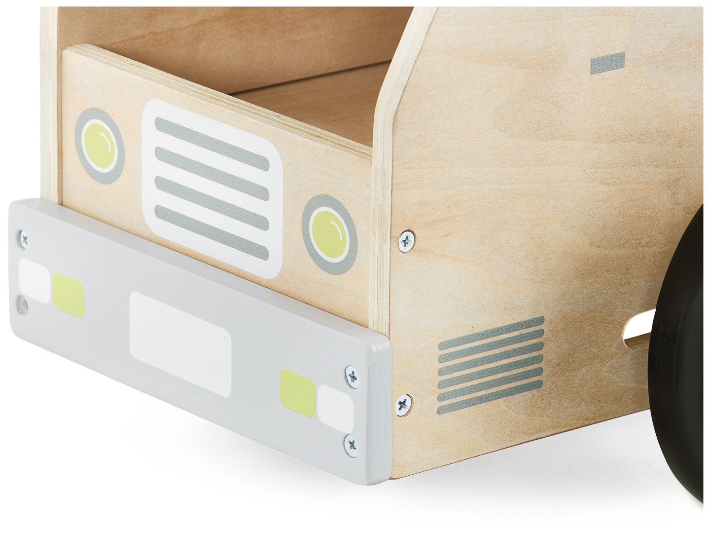 Drveni automobil za jahanje, autić s kockama