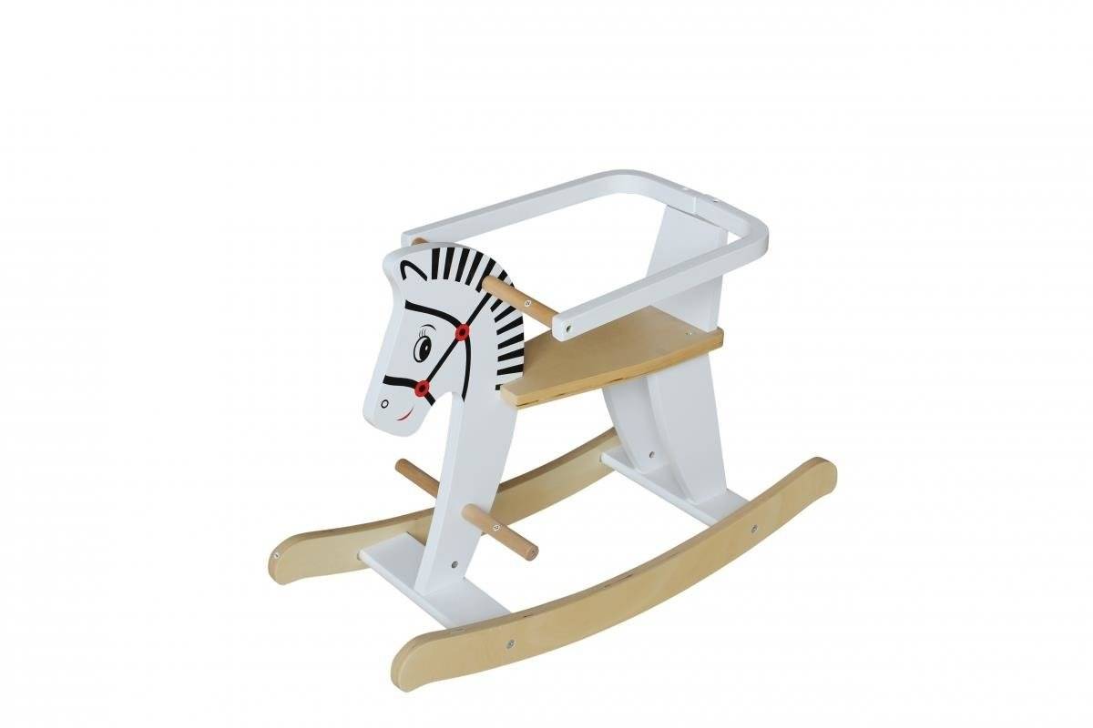 Drveni konjić za ljuljanje s ogradama K11