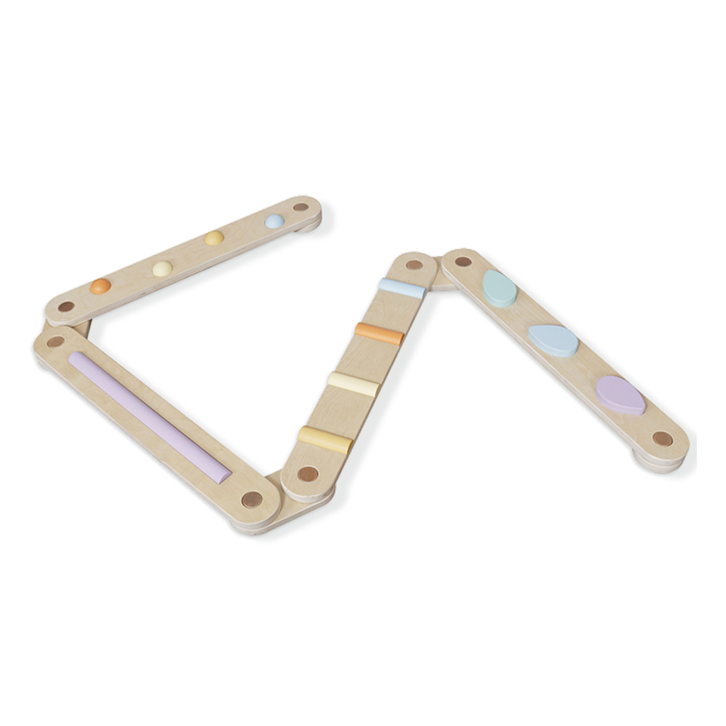 Velika drvena senzorna staza - staza za ravnotežu - 9 elemenata