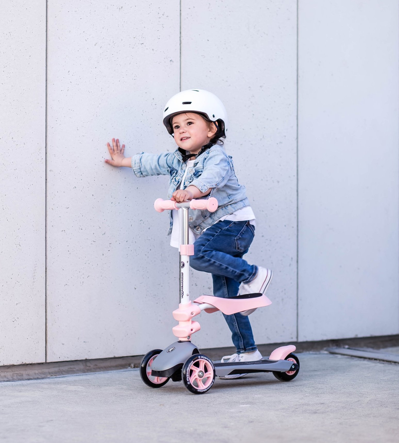 3u1 balansni romobil HyperMotion na tri kotača - ružičasti