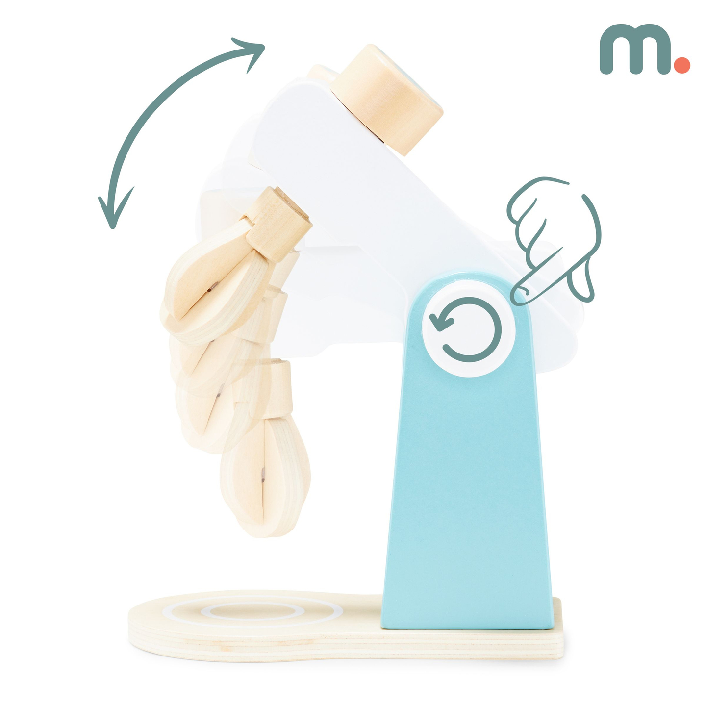 Drvena miješalica s priborom