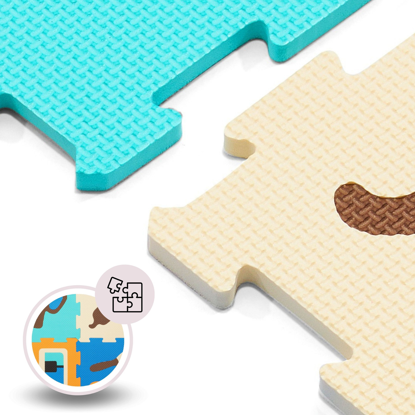 Edukativna puzzle od pjene 90 x 90 x 1 cm - EVA pjena - uzorak: instrumenti