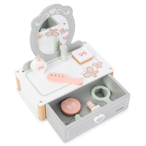 Drveni toaletni stolić za djecu s dodacima