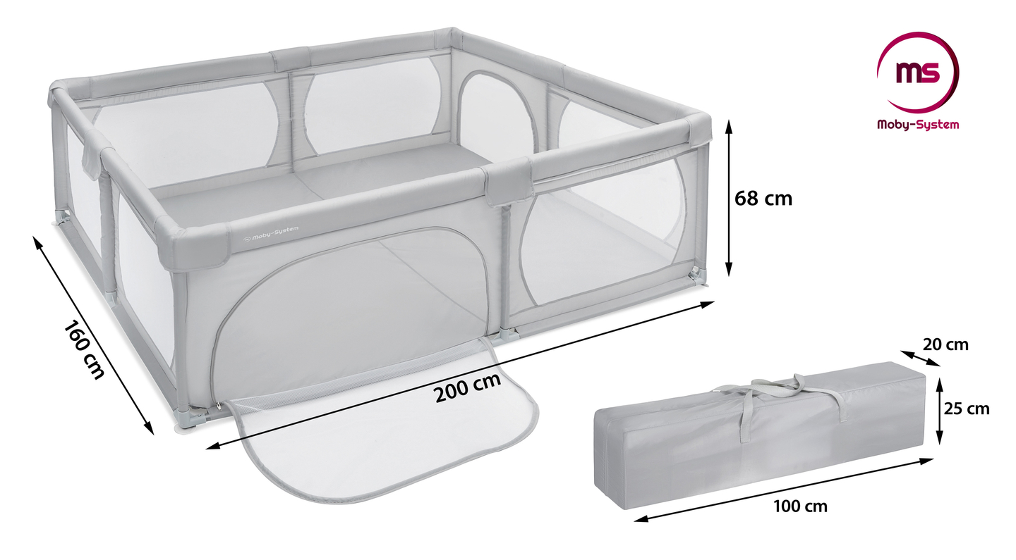 Velika ogradica 200 cm x 160 cm - igralište za djecu, suhi bazen