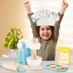 Drvena miješalica s priborom