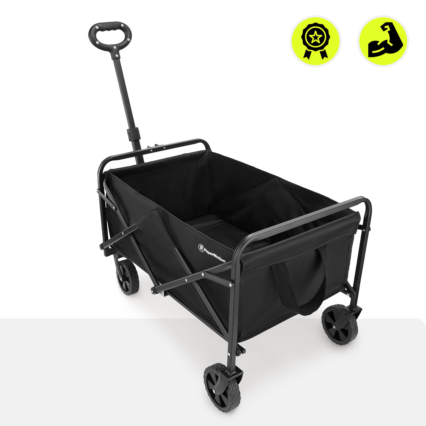 HyperMotion sklopiva kolica za plažu - crna, 80 kg