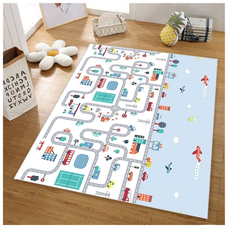 Dvostrana XXL pjenasta podloga - rola 2 CM (cestovna i cik-cak)