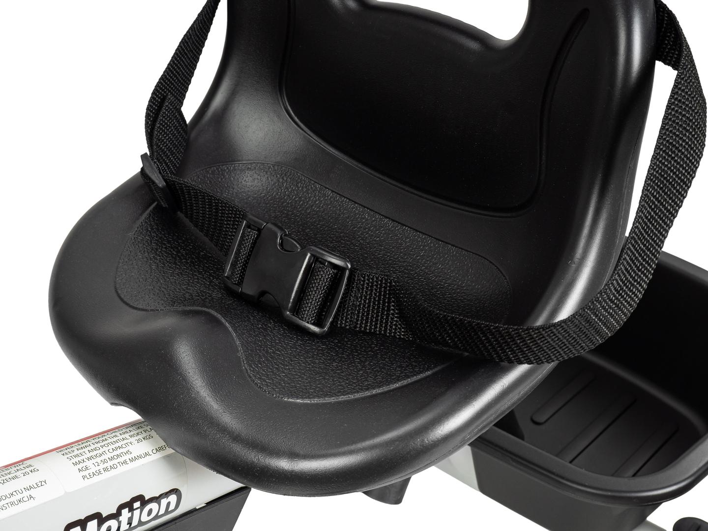 HyperMotion TOBI VECTOR tricikl - trajno napumpani kotači + potiskivač. Boja: svijetlo siva.