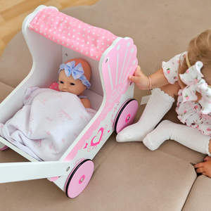 Drvena kolica za lutke