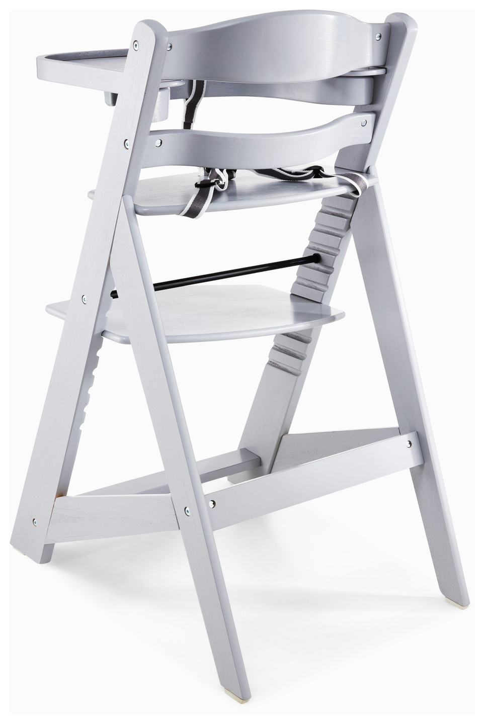 Moby-System WOODY drvena stolica za hranjenje - siva boja