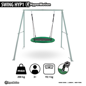 Vrtna ljuljačka tipa rodino gnijezdo sa okvirom i užadima