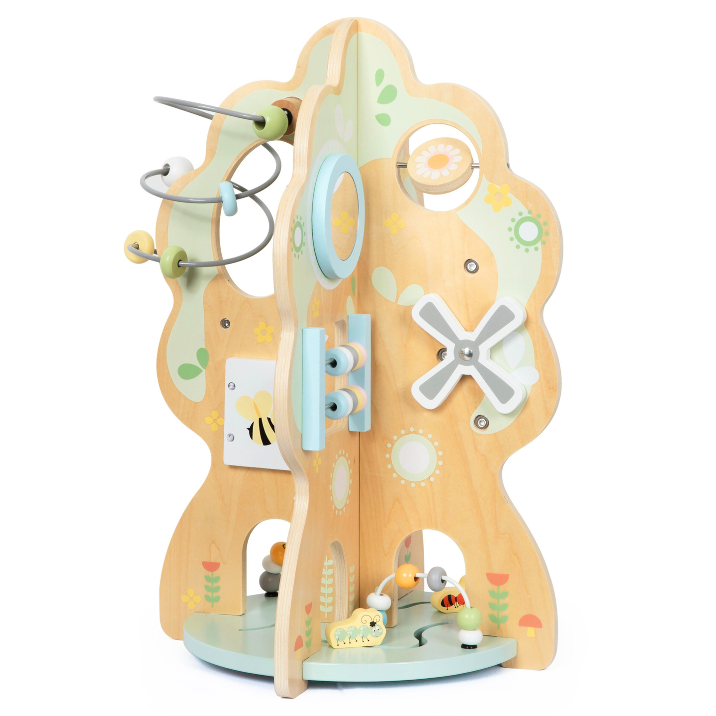 Drvena edukativna igračka 10 u 1 - multifunkcionalno drvce