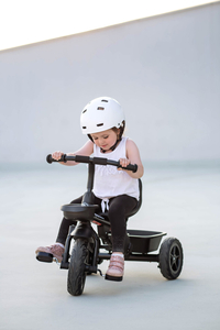 HyperMotion TOBI VECTOR tricikl - trajno napumpani kotači + potiskivač. Crna boja.