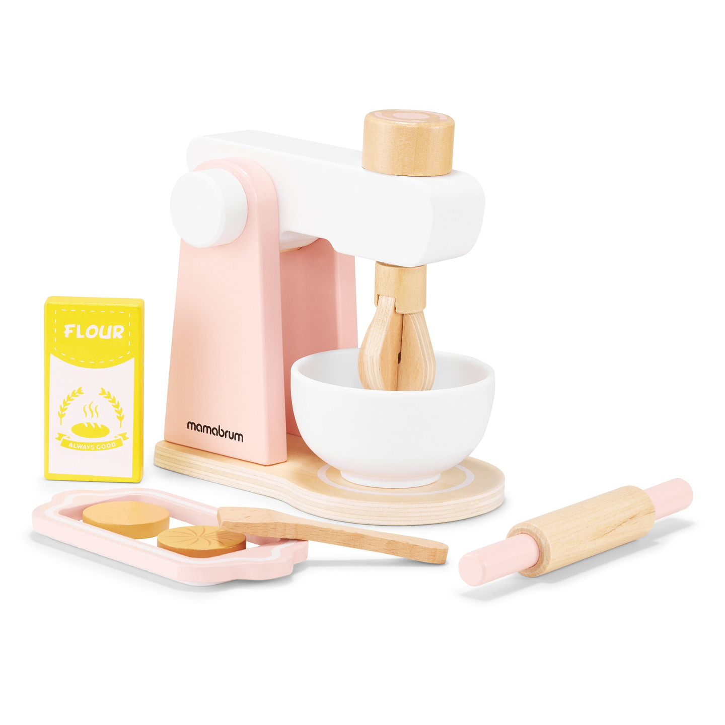 Drvena mješalica za tijesto s priborom, za djecu