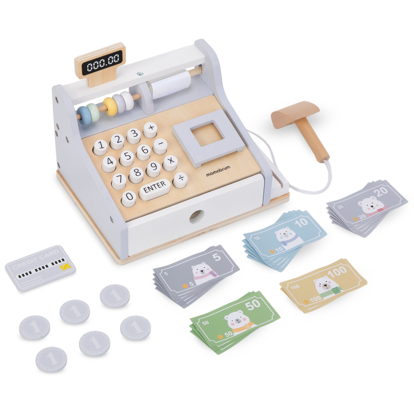 Drvena kasa s priborom