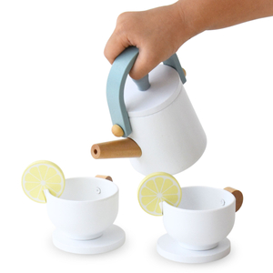 Veliki drveni set za čaj s poslužavnikom - 17 elemenata