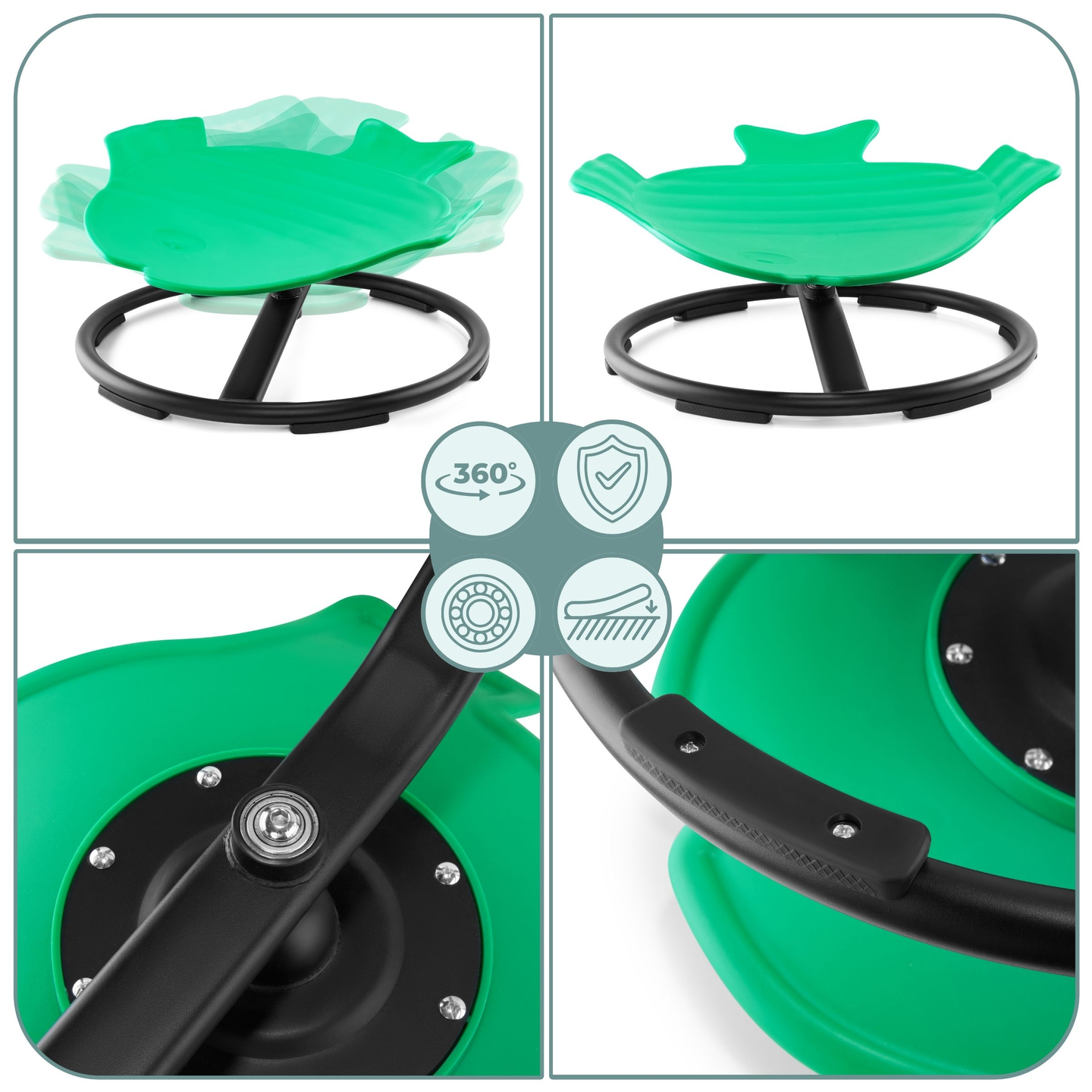 Mini vrtuljak za djecu Riba - zelena