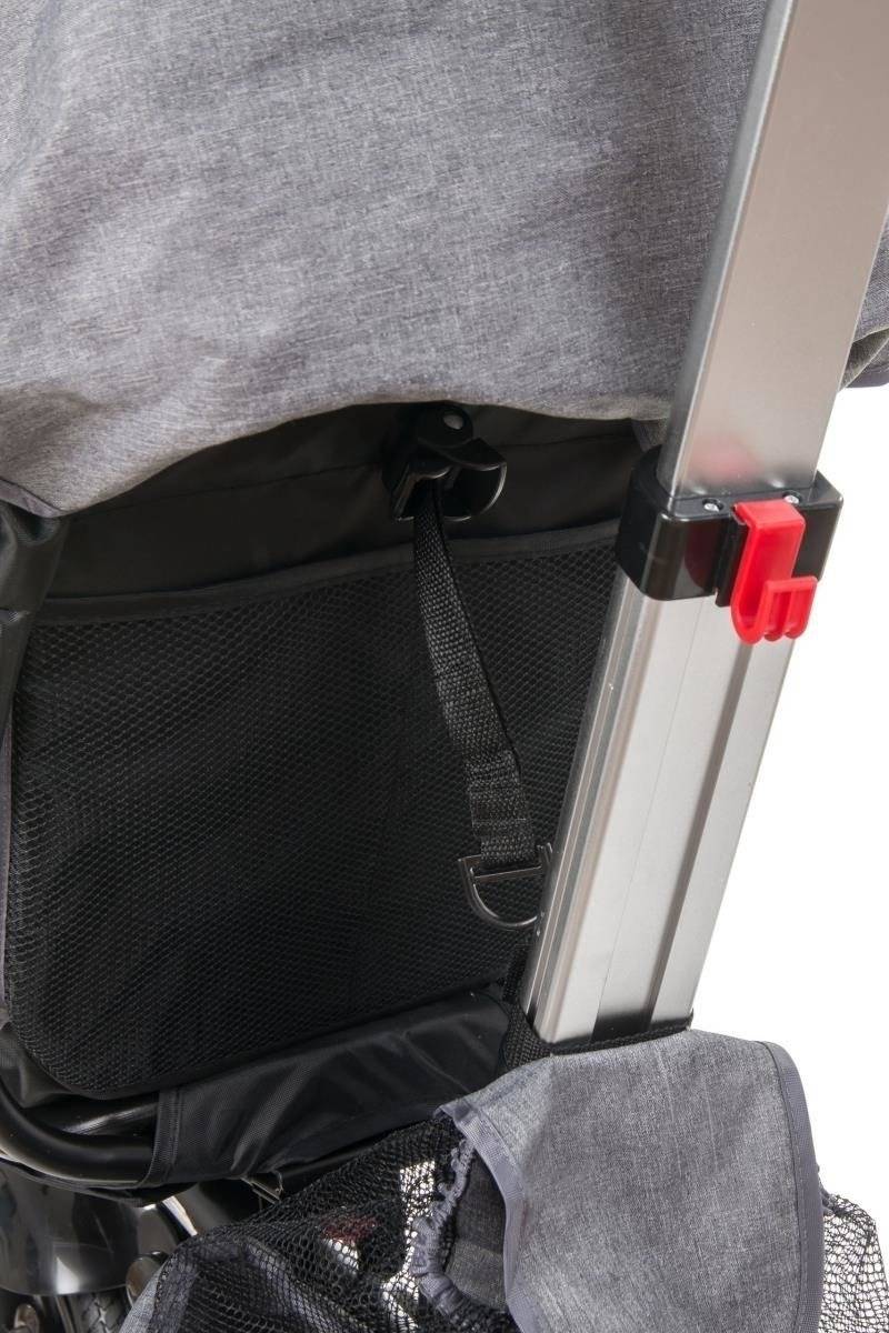 Tobi Velar tricikl + kišna navlaka - siva