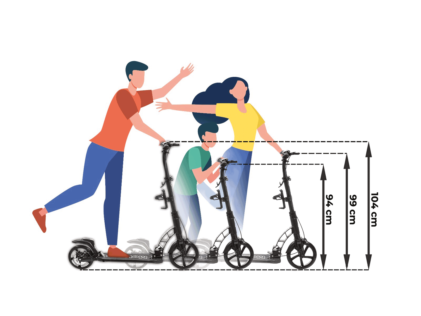 HyperMotion REGAMO romobil za odrasle - crni