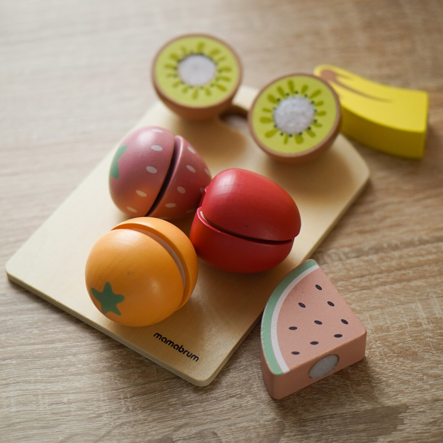 Drveno voće za rezanje - set