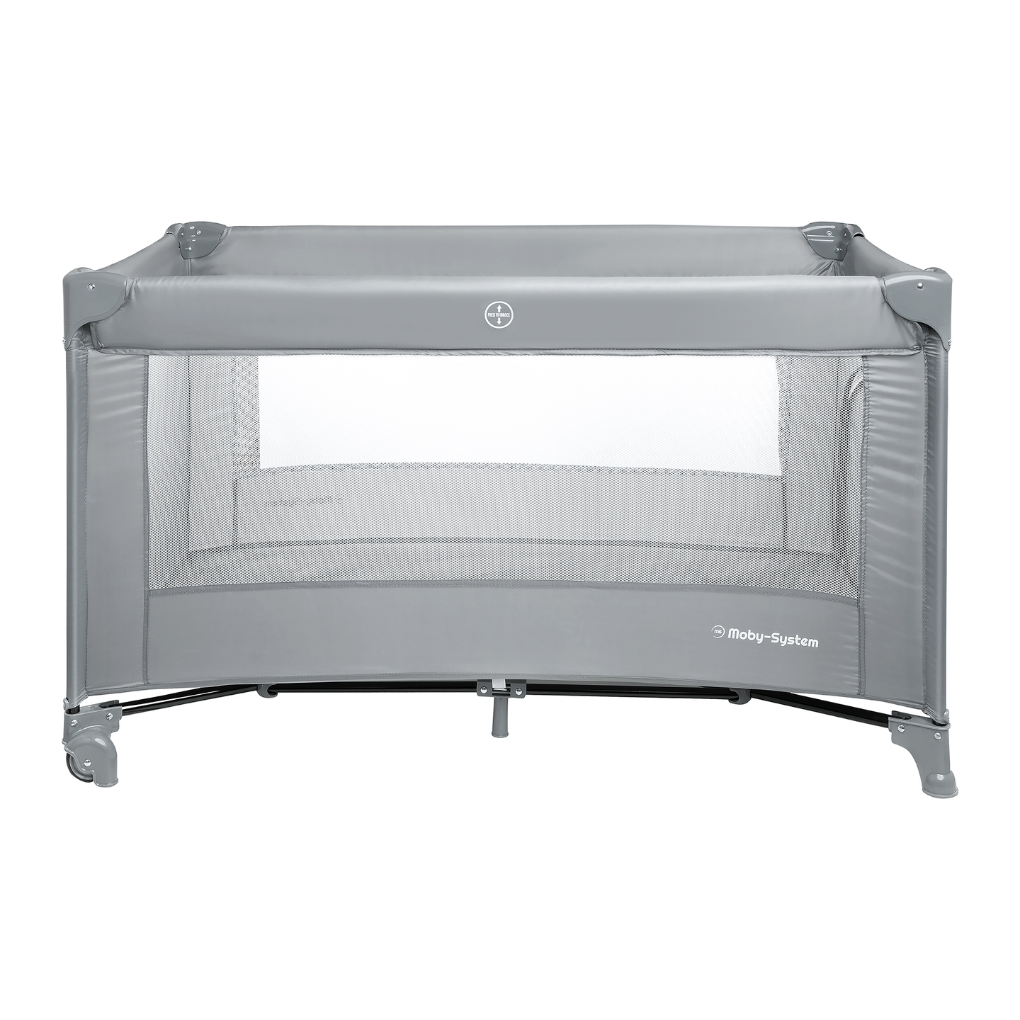 Prijenosni putni krevetić Happy Traveller BASIC - sivi