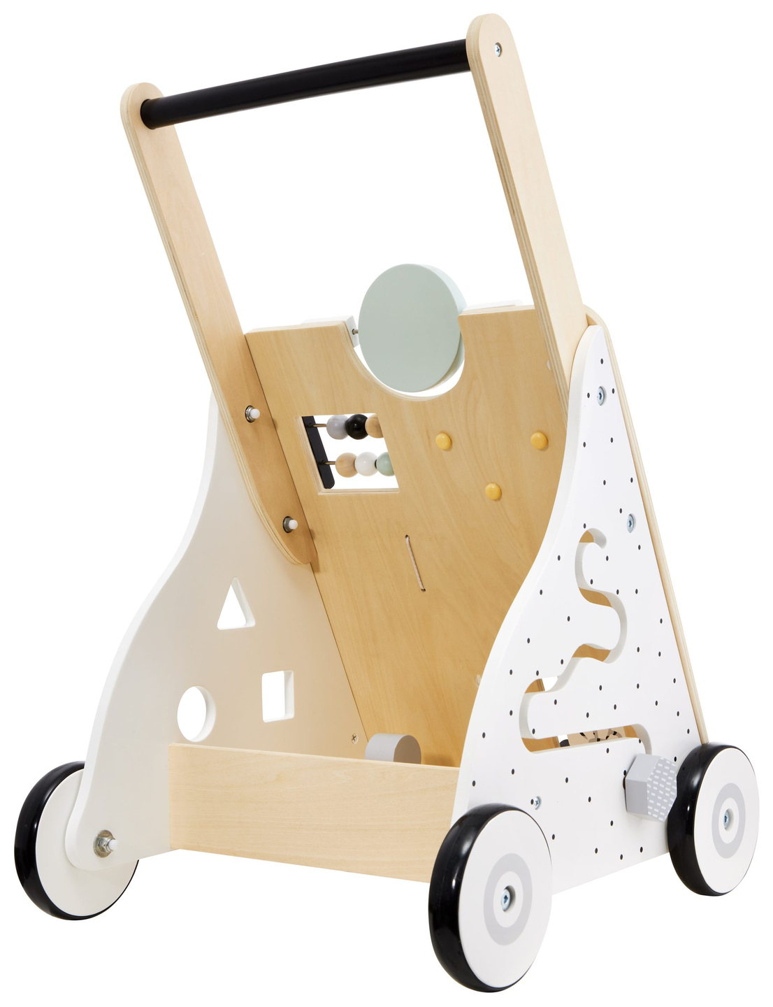 Drvena, edukativna hodalica/guralica za djecu - manipulativna ploča