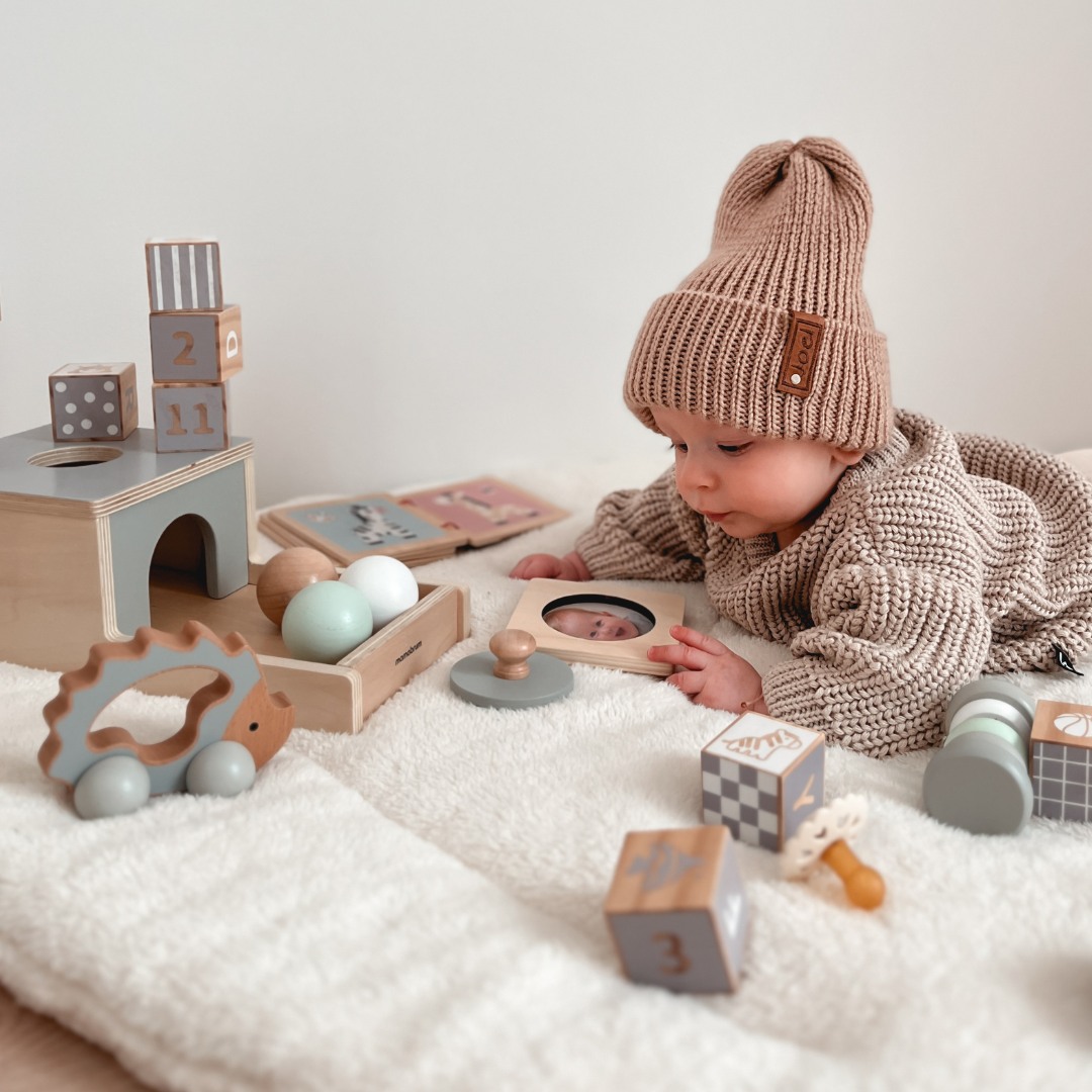 Montessori edukativna kutija za bebe - 6 igračaka