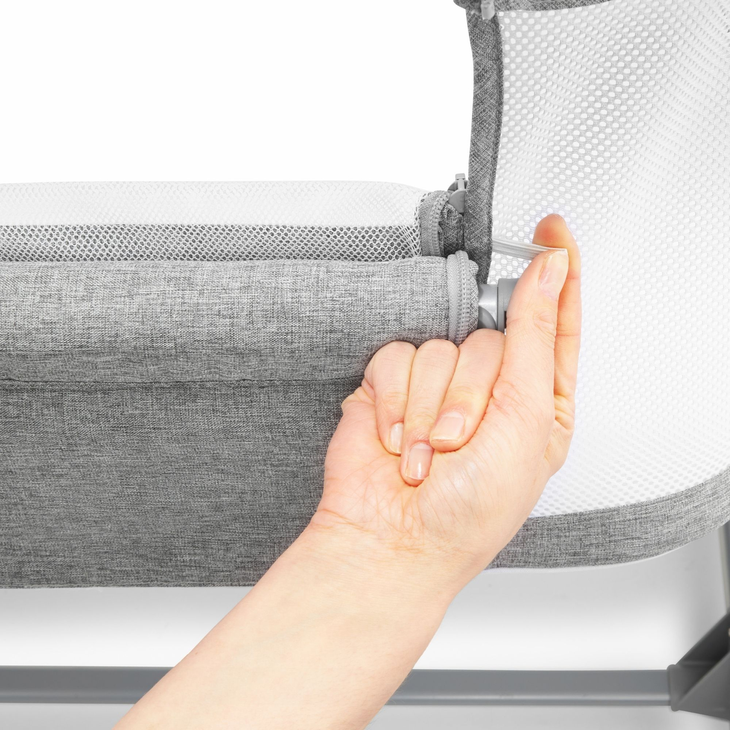 Moby-System LUNA 3u1 bočni krevet - sivi