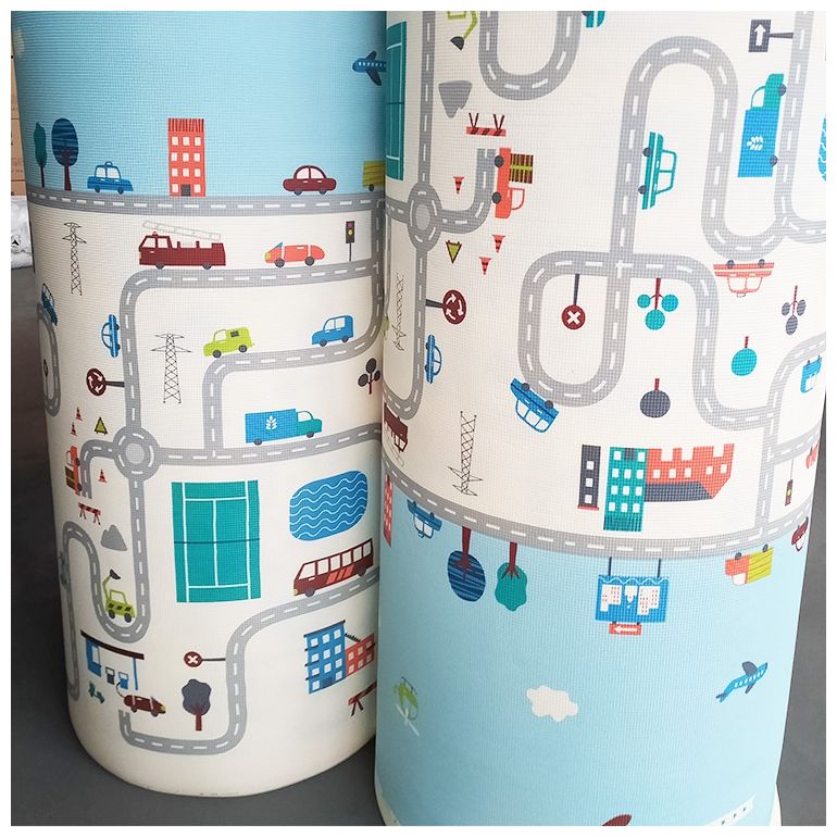 Dvostrana XXL pjenasta podloga - rola 2 CM (cestovna i cik-cak)