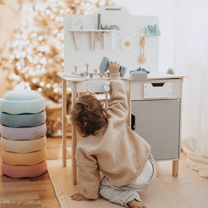 Velika drvena radionica s XXL alatom - DIY set, 74 elementa