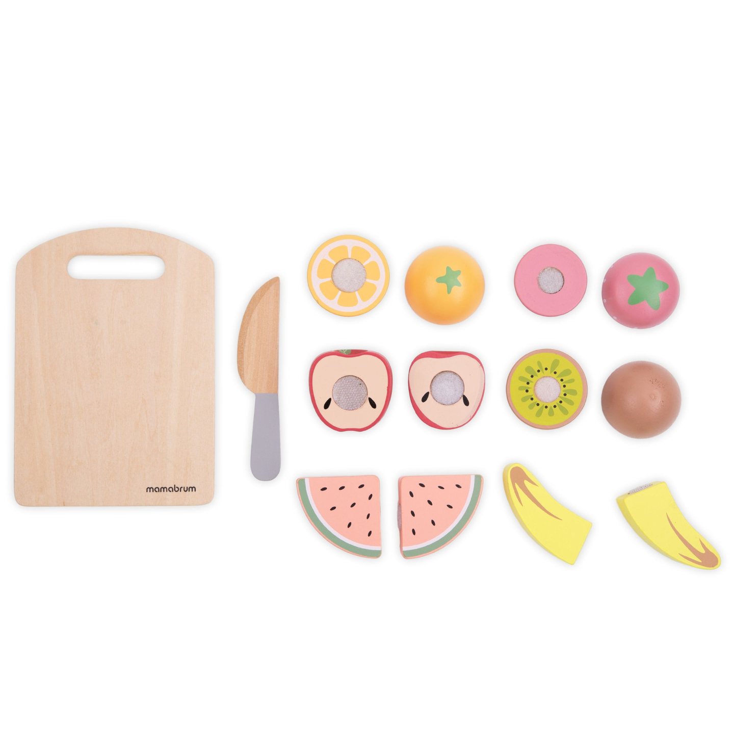 Drveno voće za rezanje - set