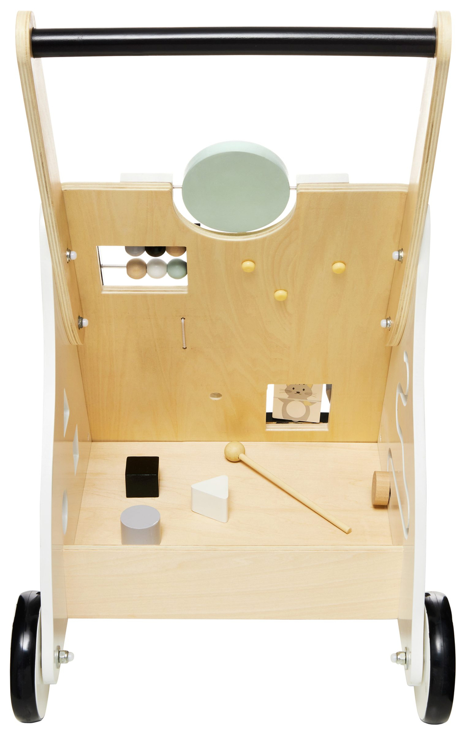 Drvena, edukativna hodalica/guralica za djecu - manipulativna ploča