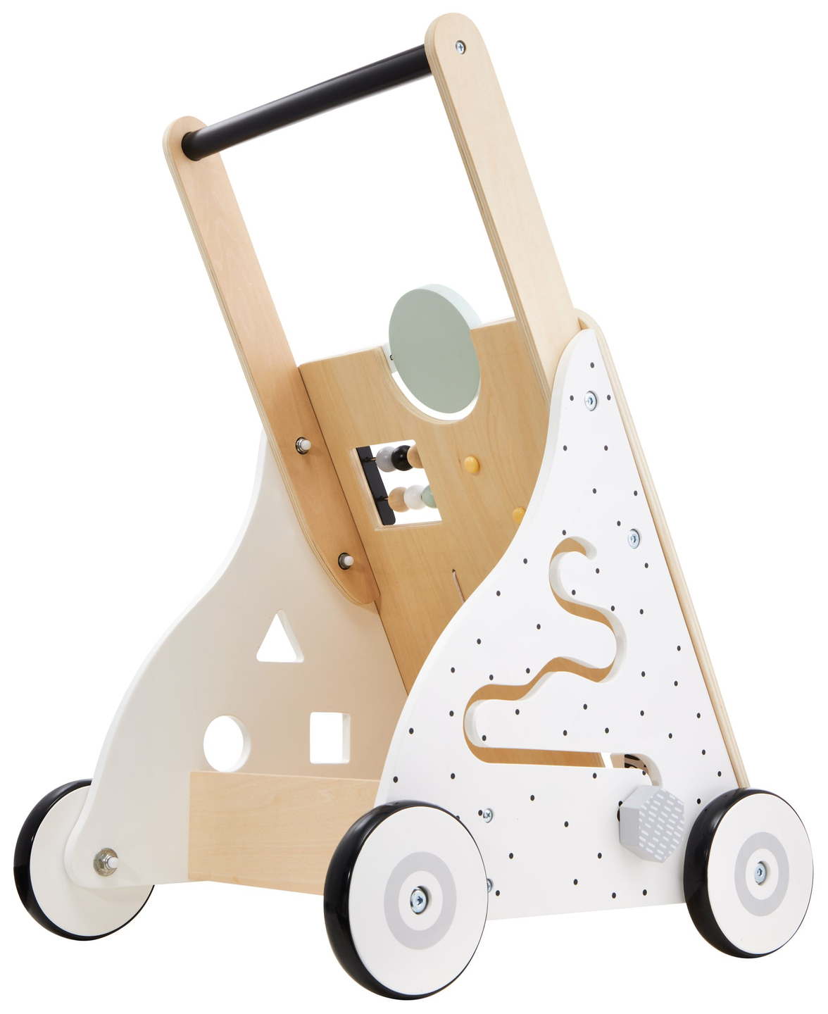 Drvena, edukativna hodalica/guralica za djecu - manipulativna ploča