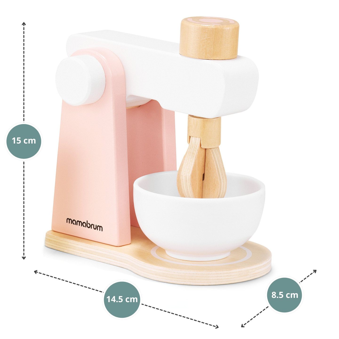 Drvena mješalica za tijesto s priborom, za djecu