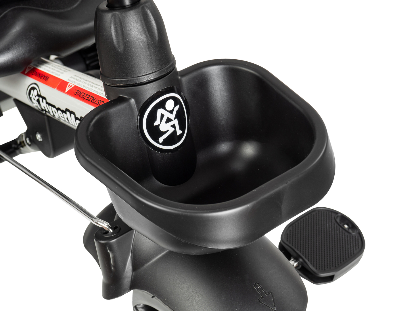 HyperMotion TOBI VECTOR tricikl - trajno napumpani kotači + potiskivač. Boja: svijetlo siva.