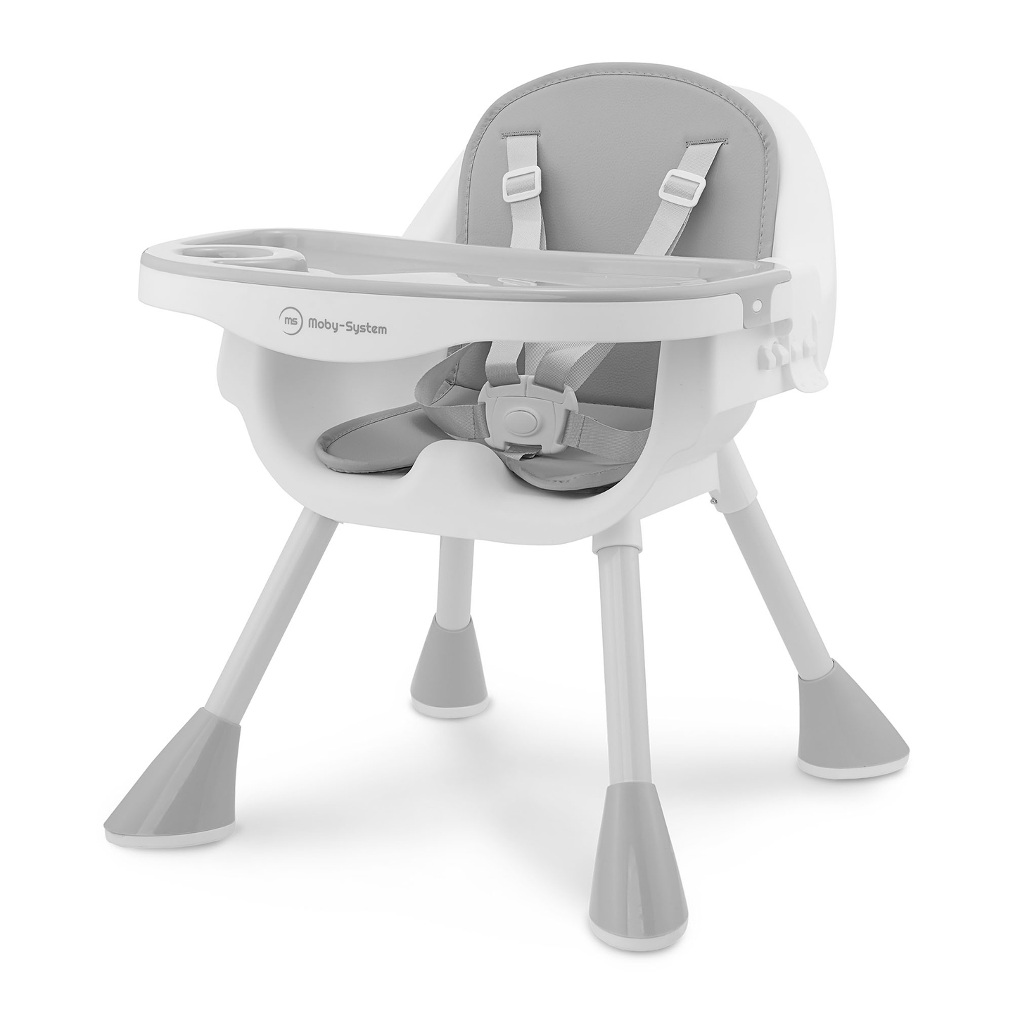 Moby-System Magnolia 2-u-1 podesiva stolica za hranjenje - siva