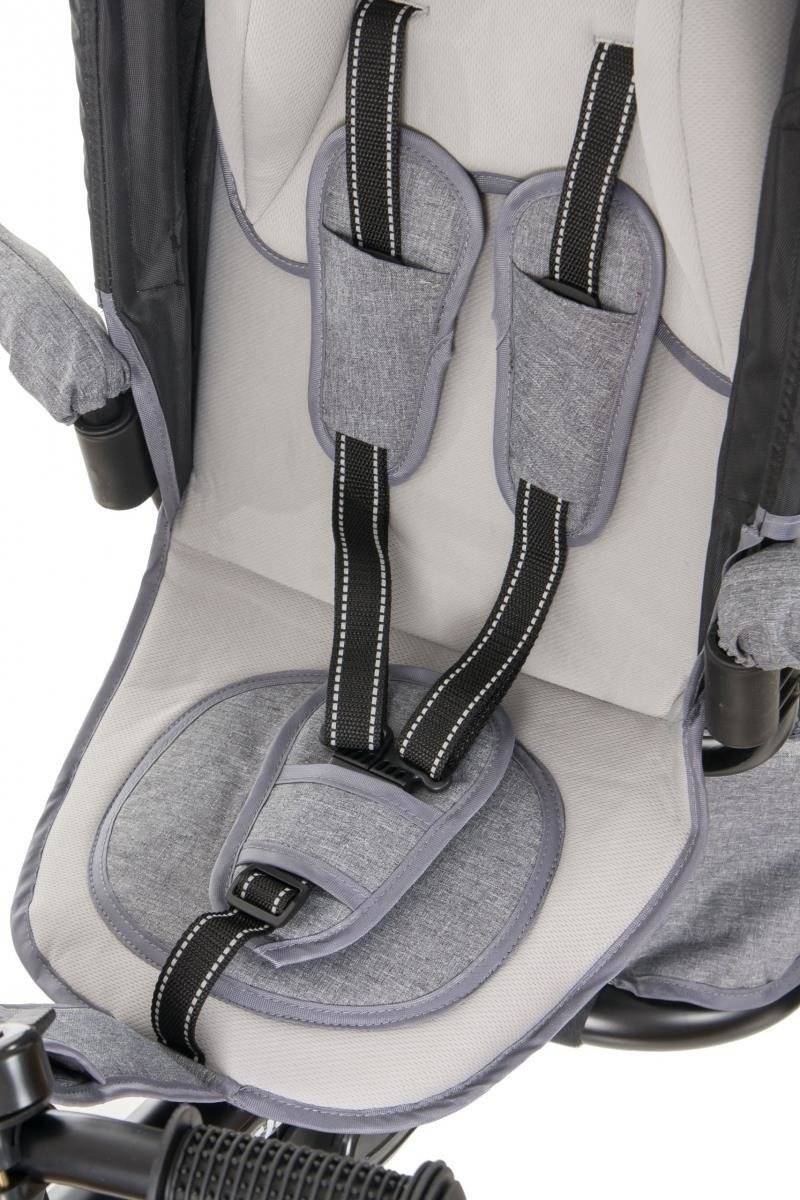 Tobi Velar tricikl + kišna navlaka - siva