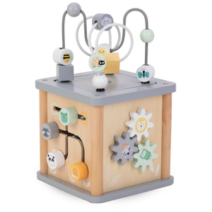 Drvena Montessori edukativna kocka - motorička petlja