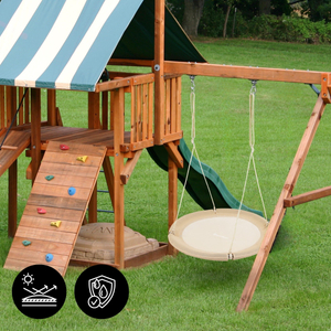 HyperMotion ljuljačka Rodino gnijezdo - promjer 100 cm, boho bež boja