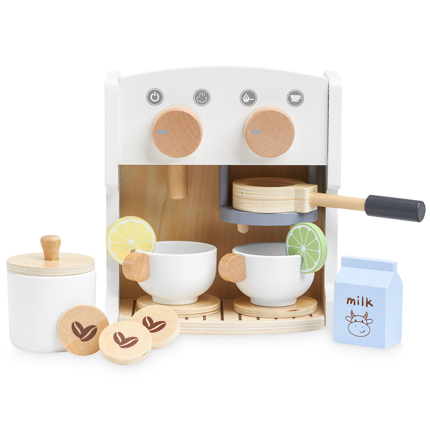 Drveni aparat za kavu i čaj sa dodacima - cafe