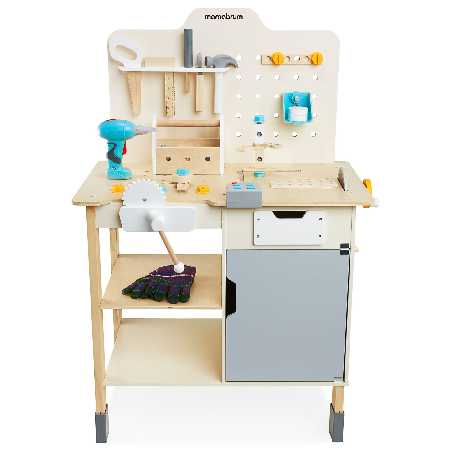 Velika drvena radionica s XXL alatom - DIY set, 74 elementa