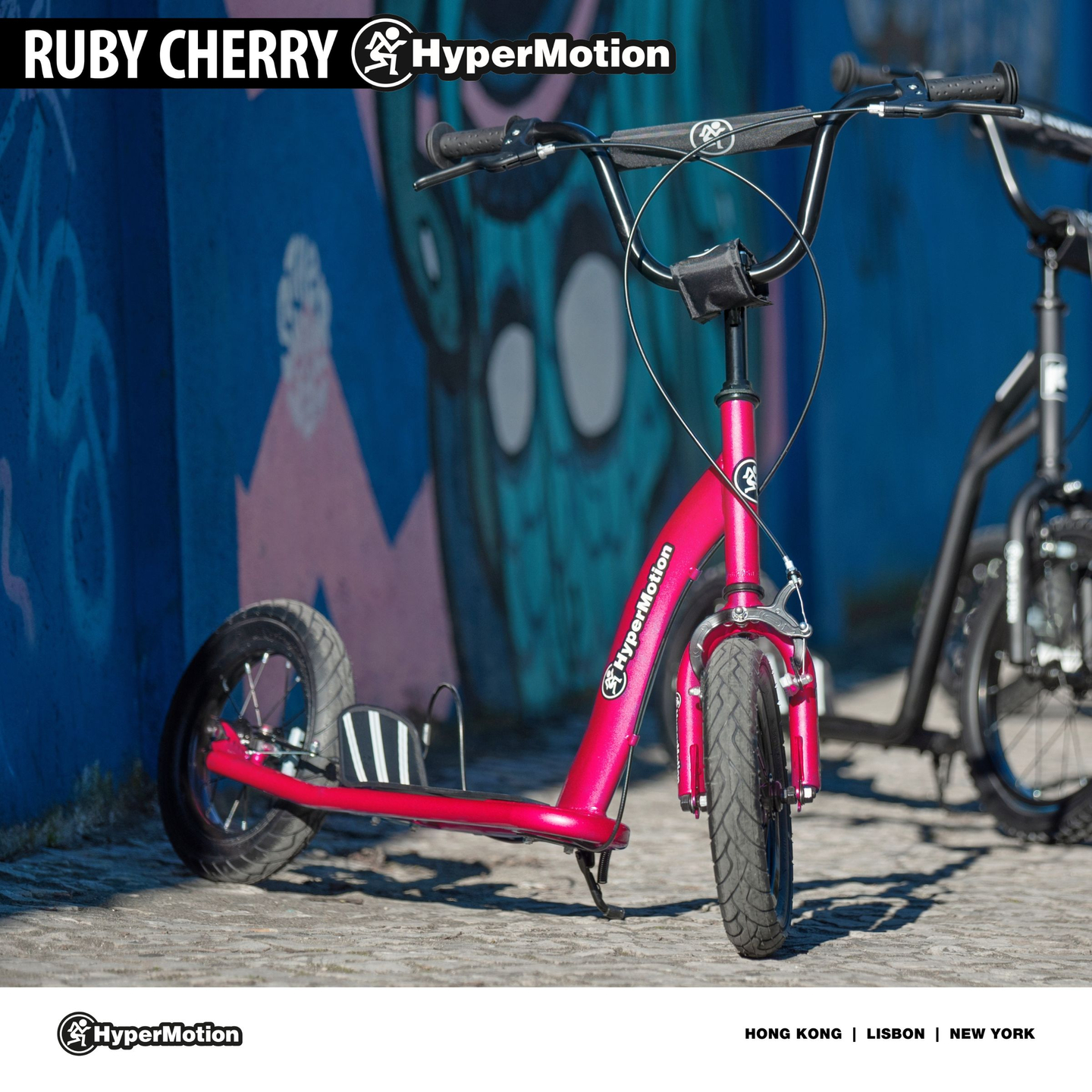 HyperMotion RUBY 12 skuter (30 cm kotači na napuhavanje) - fuksija/magenta